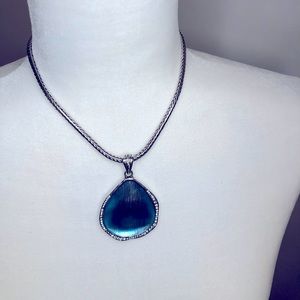 Silver plated Brighton necklace-Swarovski crystals